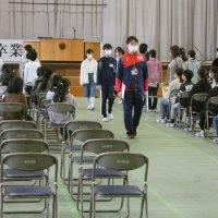 卒業式　全体練習　3回目