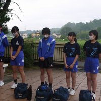 今日は個人戦　卓球　県大会に出発です