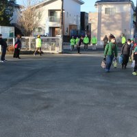 三校合同あいさつ運動
